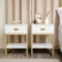 Pair of One Drawer Bedside Tables - Elle White Range