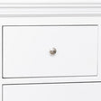 Pair of White 2 Drawer Bedside Tables - Slimline Haxey White Range