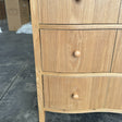 Pale Wood Curved Display Cabinet - Austin Wood Range
