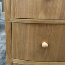 Pale Wood Curved Display Cabinet - Austin Wood Range