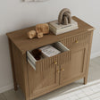 Pale Wood Two Door Two Drawer Sideboard - Hales Pale Wood Range