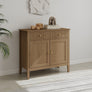 Pale Wood Two Door Two Drawer Sideboard - Hales Pale Wood Range