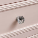 Pink 3 Drawer Bedside Table - Sophia Pink Range