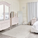 Pink 3 Drawer Bedside Table