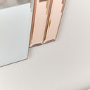 Pink Art Deco Fan Wall Mirror - 60cm x 48cm