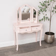 Pink Dressing Table & Mirror Set - Sophia Pink Range - Damaged second