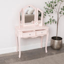 Pink Dressing Table & Mirror Set - Sophia Pink Range - Damaged second