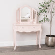 Pink Dressing Table & Mirror Set - Sophia Pink Range - Damaged second
