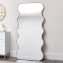 Pink Full Length Wavy Mirror - 163cm x 80cm