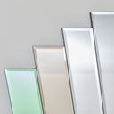 Green &amp; Mocha Glass Art Deco Fan Wall Mirror 75cm x 68cm