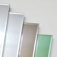 Green &amp; Mocha Glass Art Deco Fan Wall Mirror 75cm x 68cm