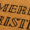 Pink &amp; Natural Coir “Merry Christmas” Doormat - 40cm x 60cm