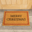 Pink & Natural Coir “Merry Christmas” Doormat - 40cm x 60cm