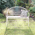 Pink Painted Garden Bench 103cm