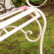 Pink Painted Garden Bench 103cm