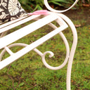 Pink Painted Garden Bench 103cm