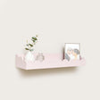 Pink Scalloped Wall Storage Shelf - 61cm