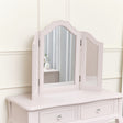 Pink Tabletop Triple Vanity Mirror - Victoria Pink Range