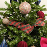 Red and Green Tartan Ruffle Christmas Tree Ribbon - 270cm (2.7m / 106.3')