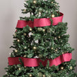 Red Polka Dot Detailed Fabric Tree Ribbon - 270cm (2.7m / 106.3')