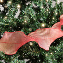 Red Sparkle Ruffle Christmas Tree Ribbon - 270cm