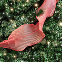Red Sparkle Ruffle Christmas Tree Ribbon - 270cm