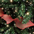 Red Sparkle Ruffle Christmas Tree Ribbon - 270cm
