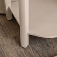 Reeded One Drawer Bedside Table - Willow Taupe Grey Range