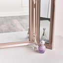 Rose Gold Pink Ornate Dressing Table Triple Mirror