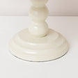 Round Beige &amp; Mango Wood Bobble Detail Cake Display Stand