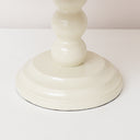 Round Beige &amp; Mango Wood Bobble Detail Cake Display Stand