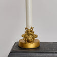 Round Gold Bee Candle Holder - 6cm