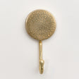 Round Gold Hammered Wall Hook