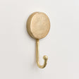 Round Gold Hammered Wall Hook - 18.5cm