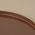 Round Metal Cappuccino Brown &amp; Gold Display Tray