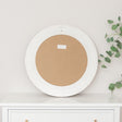 Round Rustic Pale Brown Wood Effect Wall Mirror 65cm x 65cm