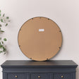 Rust Gold Effect Round Wall Mirror With Fretwork 80cm x 80cm