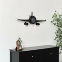 Rustic Black Aeroplane Wall Clock 145cm x 48cm