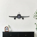 Rustic Black Aeroplane Wall Clock 145cm x 48cm