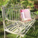 Rustic Vintage Metal Garden Bench