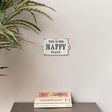 Rustic White Metal 'Happy Place' Wall Sign