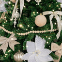 Rustic Wooden Beaded Ball Garland Christmas Decoration - 150cm (1.5m / 59')