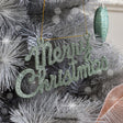 Sage Green Glitter Merry Christmas Sign