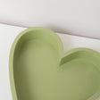 Sage Green Painted Wood Heart Display Tray - 25cm