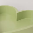 Sage Green Painted Wood Heart Display Tray - 25cm