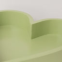 Sage Green Painted Wood Heart Display Tray - 25cm