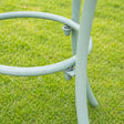 Sage Green Round Garden Side Table - 50cm