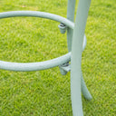 Sage Green Round Garden Side Table - 50cm
