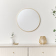 Scalloped Hallway Clearance Bundle - Wine Red Sideboard, Gold Wall Mirror, Round Gold Planter &amp; Oval Coir Door Mat