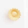 Set of 2 Gold Metal Sunflower Wall Mounted Tie Backs